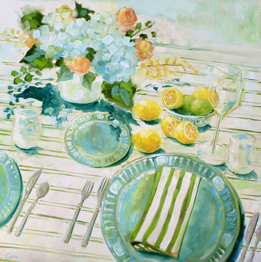 "Where Two or More are Gathered" - 36 x 36 Oil on Canvas