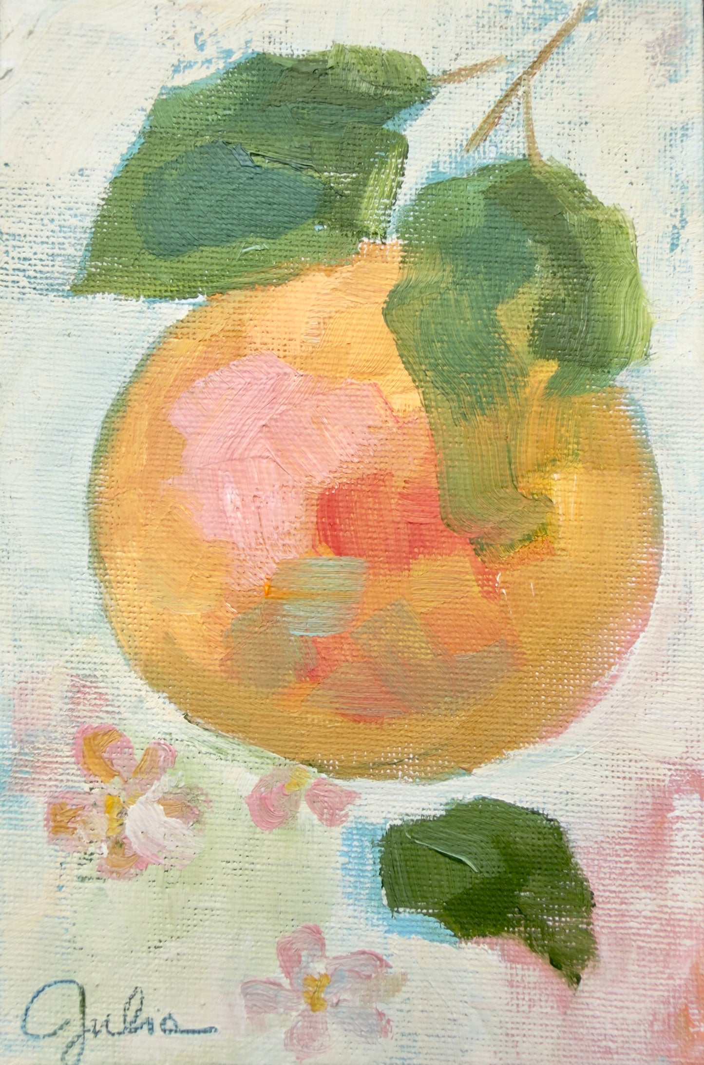 "In Full Bloom III" - 4 x 6 Oil on Canvas Board
