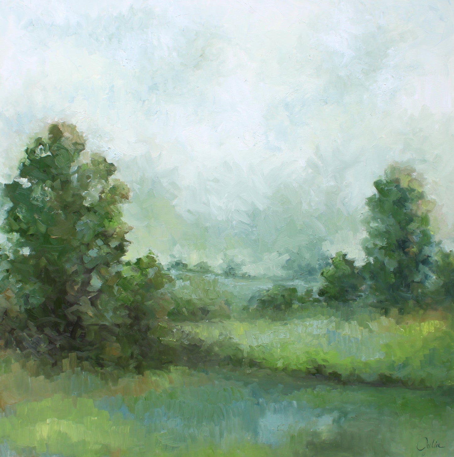 "Quiet Soul" - 36 x 36 Oil on Canvas