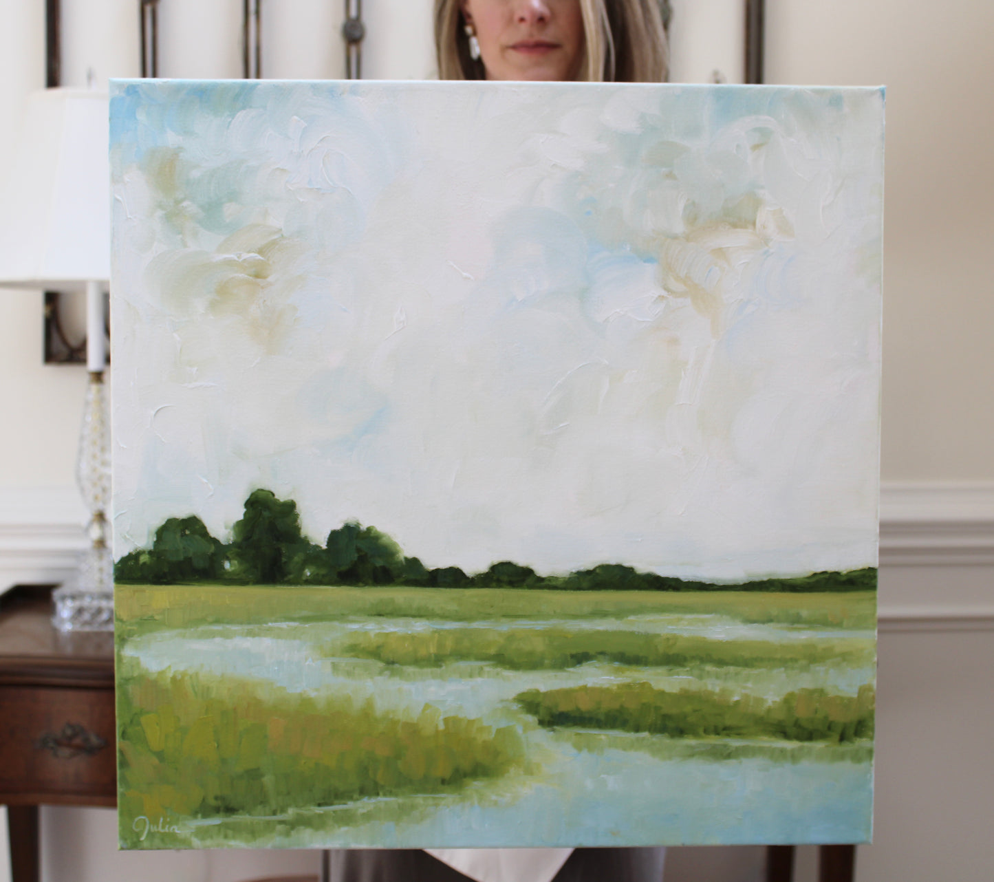 "Joy Like a Fountain" - 20 x 20 Oil on Canvas
