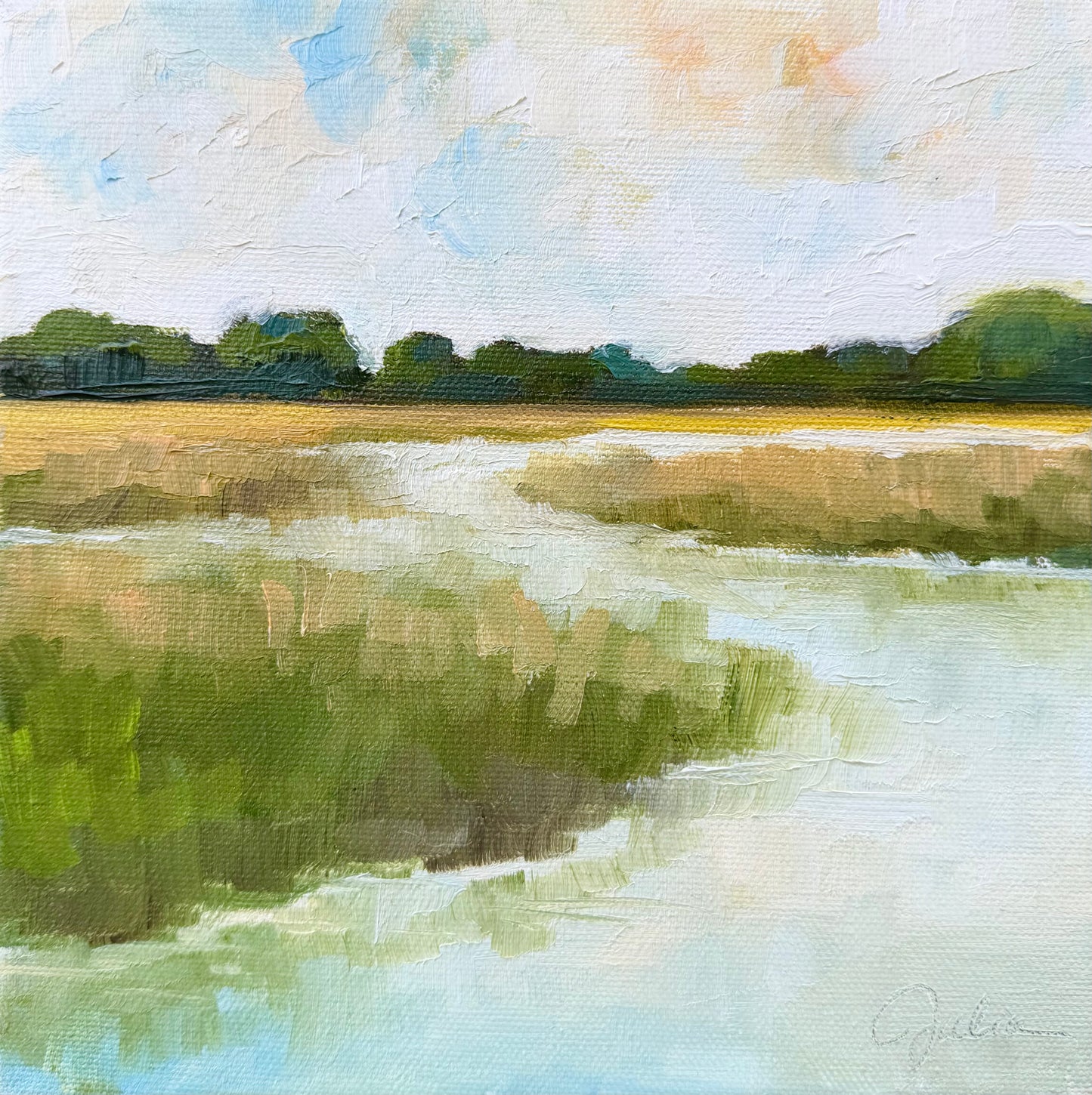 "Guide My Steps" - 8 x 8 Oil on Canvas