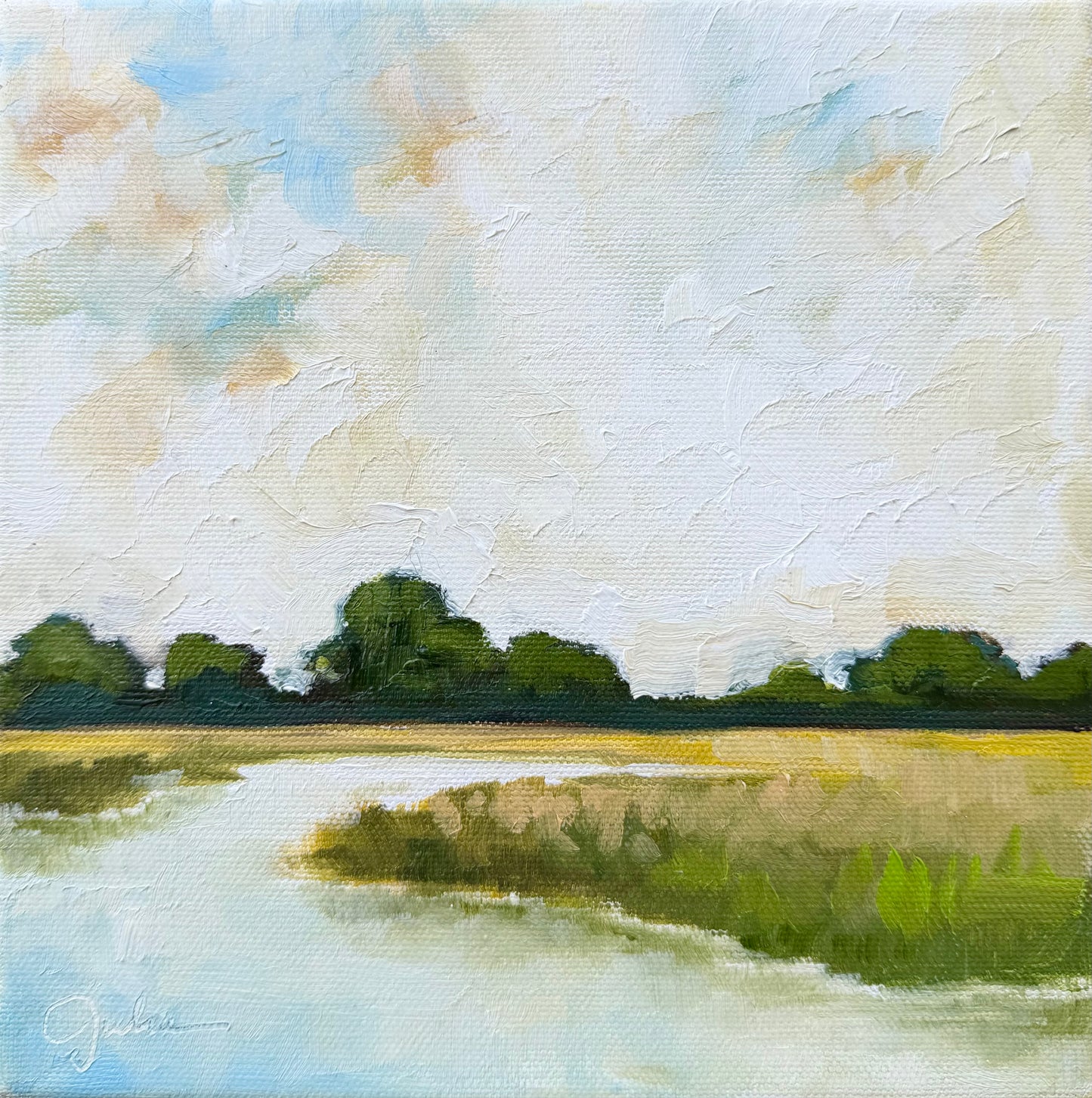 "Shape My Heart" - 8 x 8 Oil on Canvas