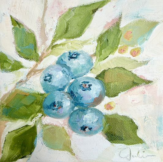 "Wild Abundance" - 6 x 6 Oil on Canvas