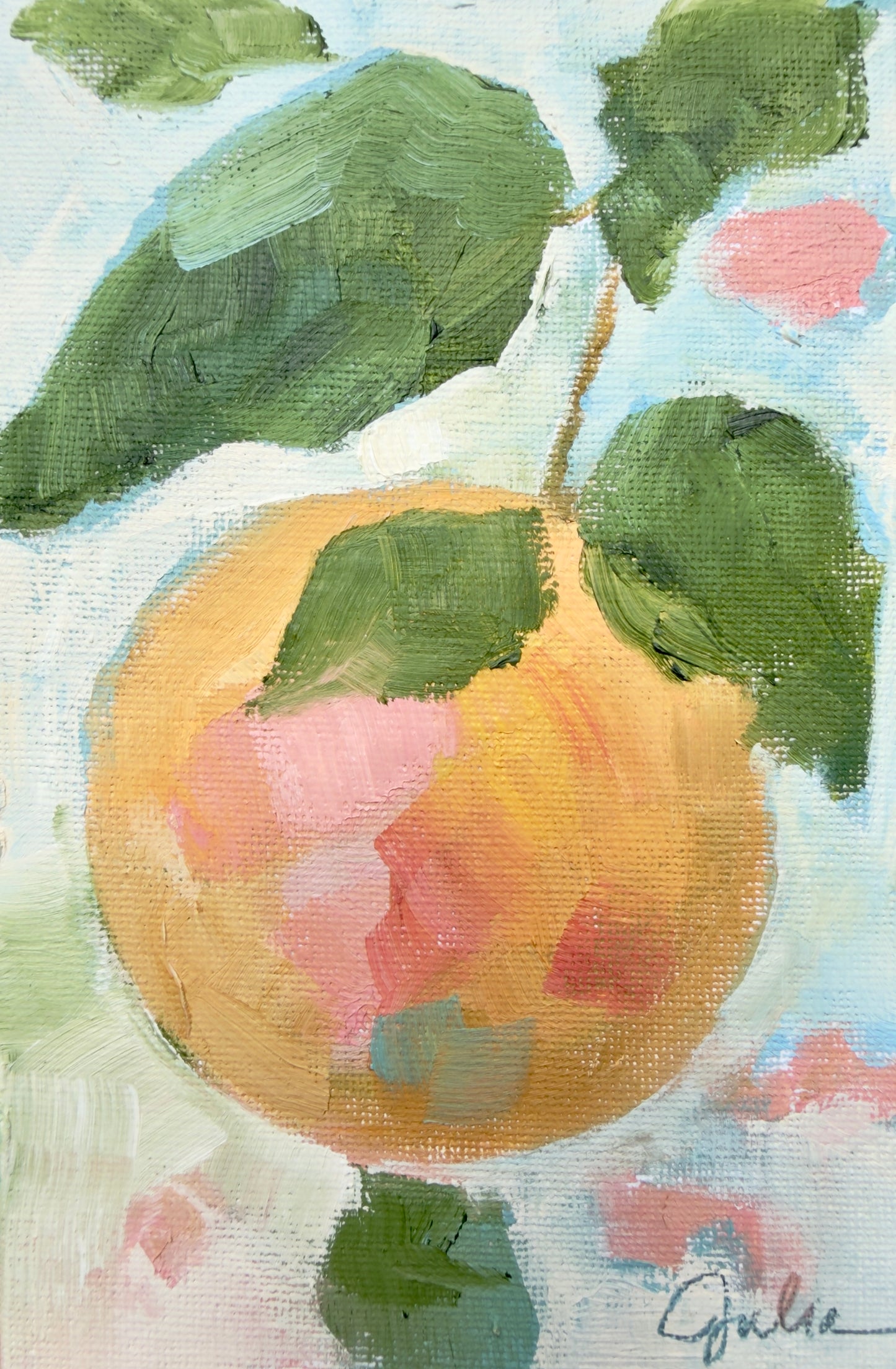 "In Full Bloom II" - 4 x 6 Oil on Canvas Board