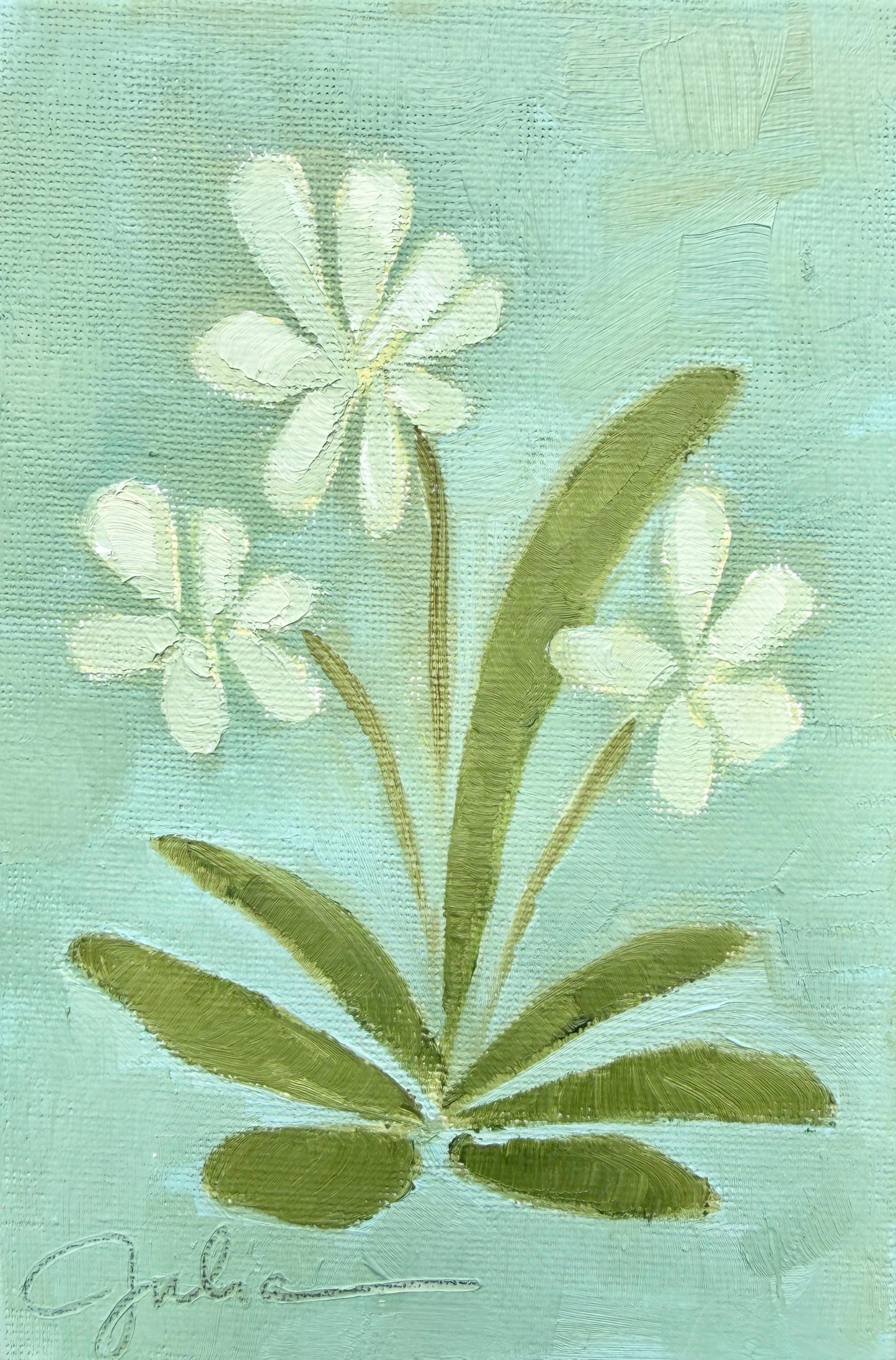 "At First Light II" - 4 x 6 Oil on Canvas Board