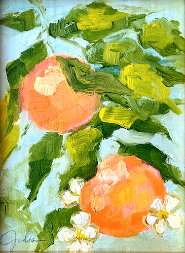 "My Cup Overflows" - 6 x 8 Oil on Canvas Board